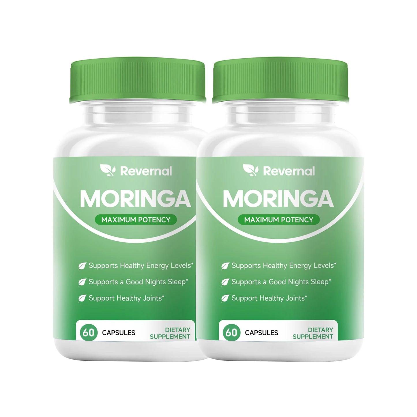 Quitmood Moringa Powder Capsules - 800mg of Pure Nutrient-Rich Moringa Powder - A Natural Green Antioxidant Superfood