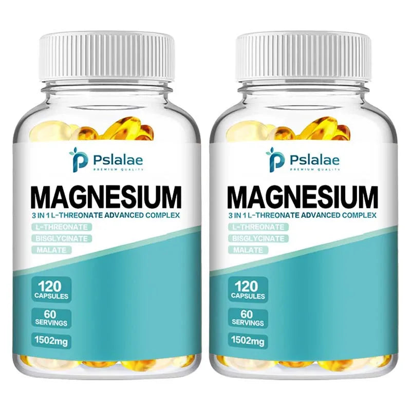 Magnesium L-Threonate - Improves Sleep Quality, Relieves Stress, and Supports Memory and Cognitive Function - 120 Capsules