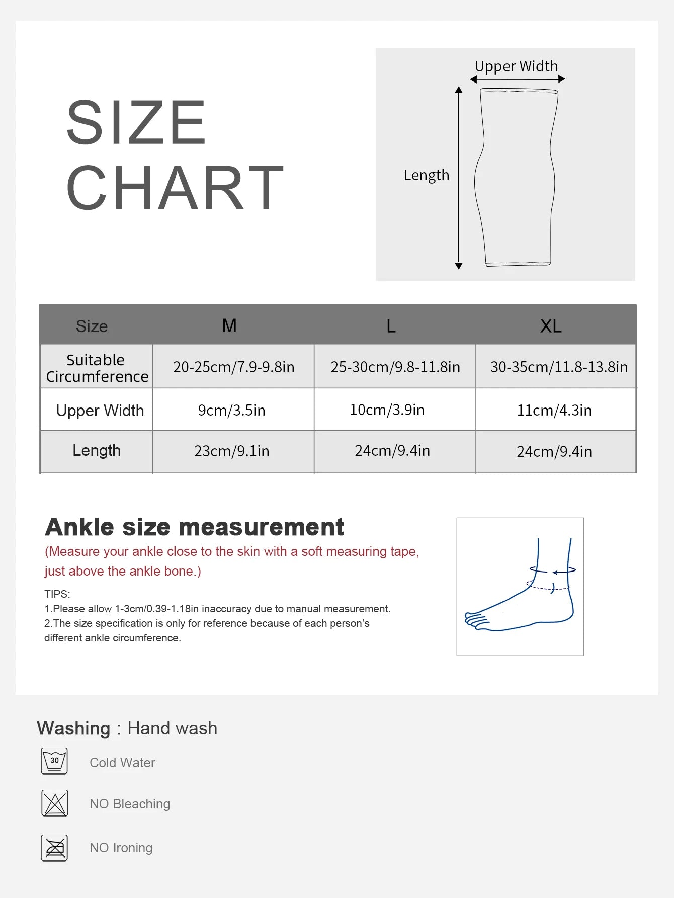 1 Pc Breathable Comfy Ankle Support Sleeve for Hiking Jogging 7409B