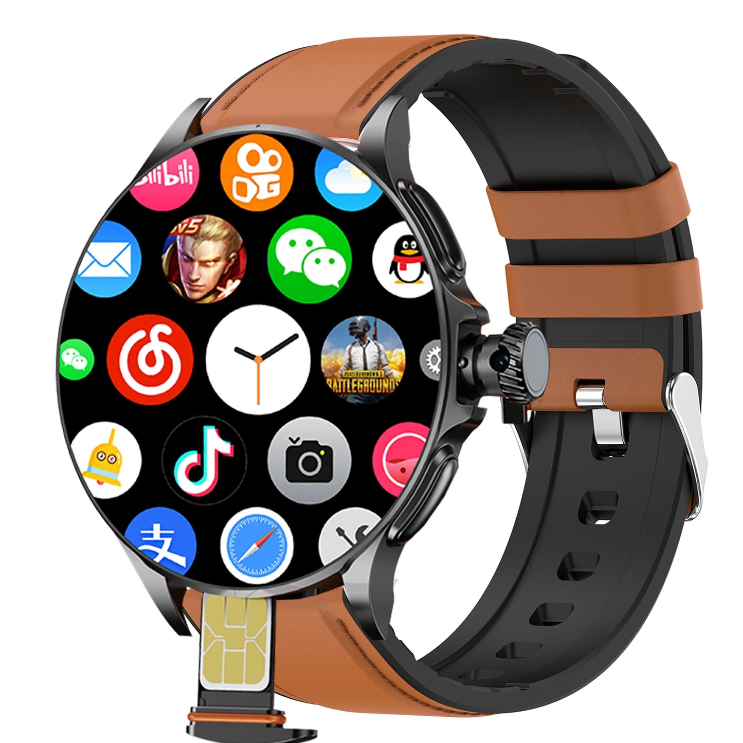 IMOSI 2025 Android Smart Watch Men GPS 4G/32G ROM Storage HD Dual Camera NFC 2G 4G SIM Card WIFI Wireless Fast Internet Access