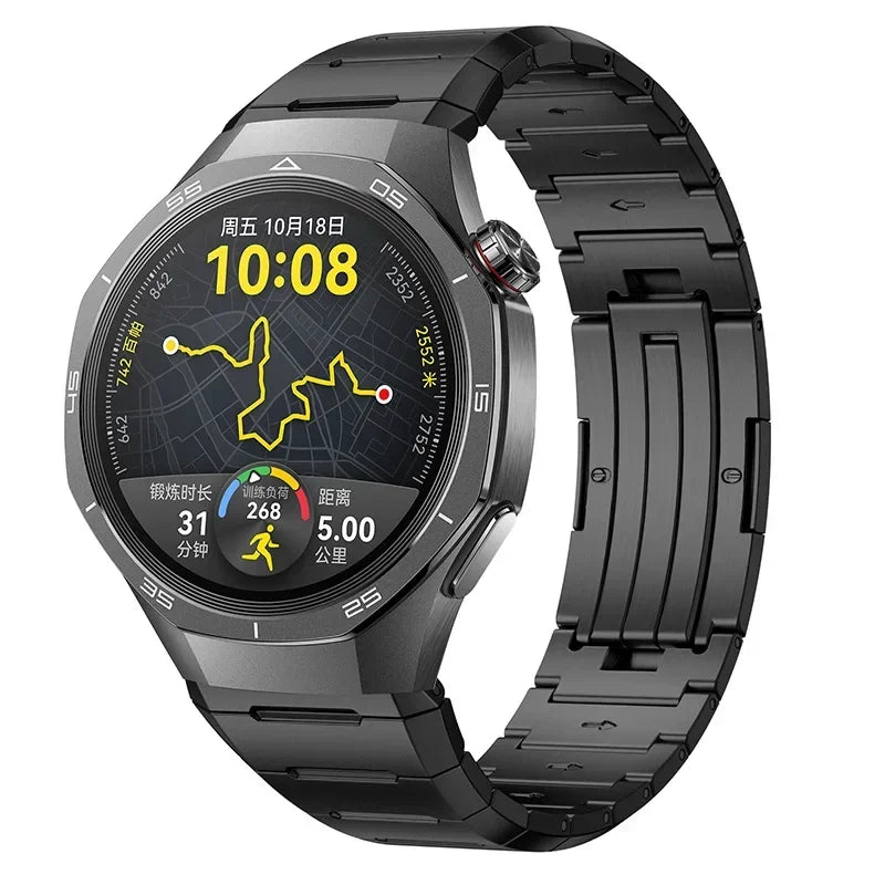 No Gaps Luxury Titanium Strap for Huawei Watch GT 5 Pro Metal Bracelet for Huawei Watch GT5 Pro Specialized Men's Style Strap