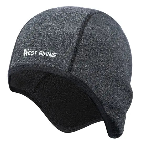 WEST BIKING Winter Cycling Cap Windproof Thermal Ski Helmet Liner Running Skiing Motorcycle Hat Men Women MTB Cycling Headwear