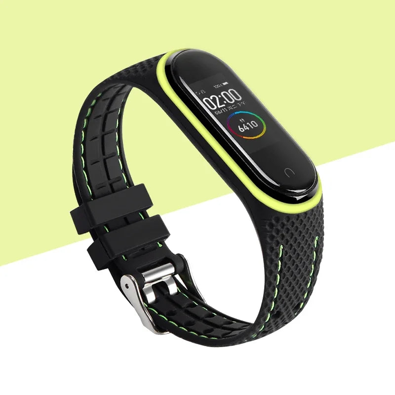 Strap For Mi band 7 6 5 Bracelet Sport belt Silicone watchband replacement Smartwatch bracelet for Xiaomi mi band 3 4 5 6 strap