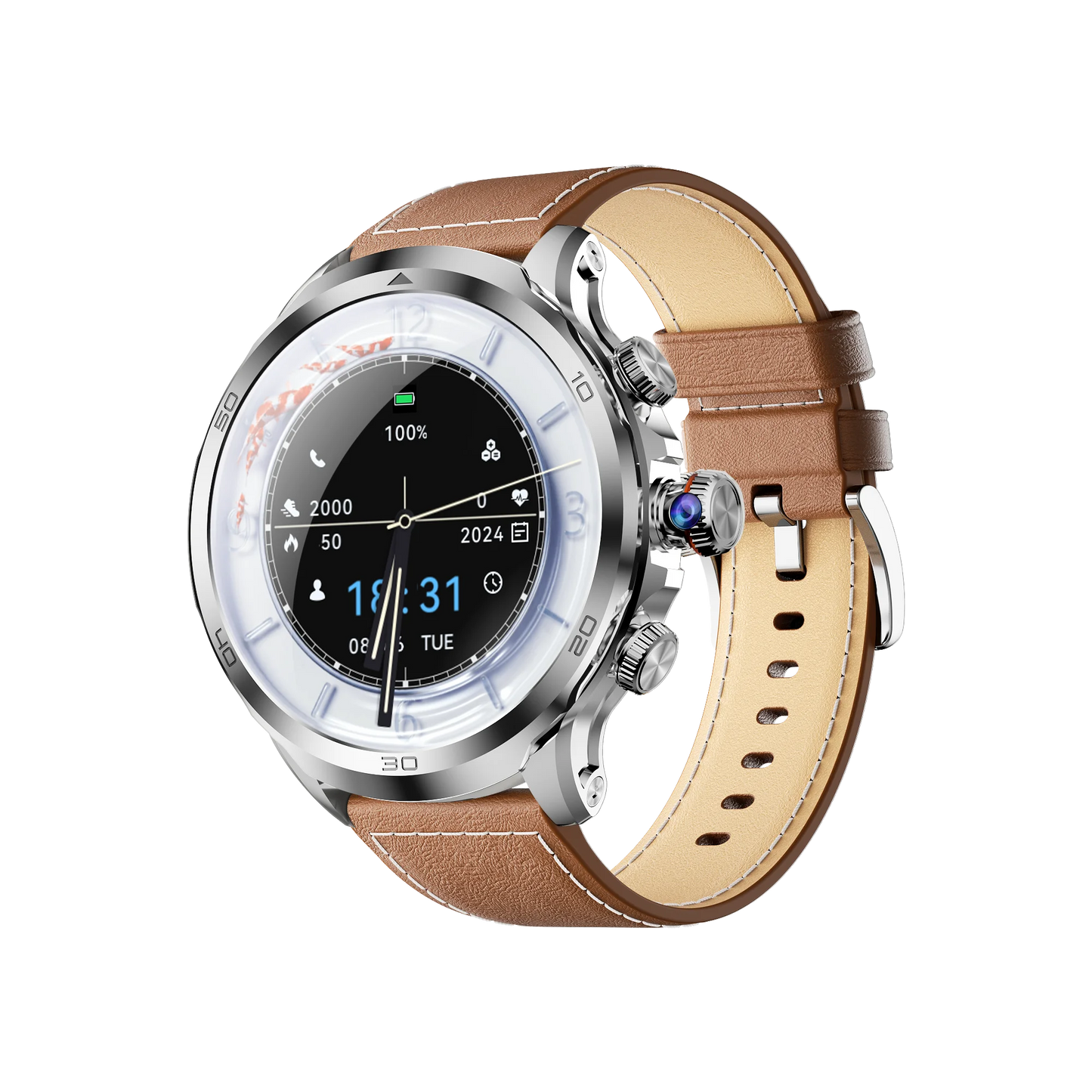 H19 Smart Watch 4G Android 9.0 OS 1990Mah NFC 466*466 Heart Rate 1.95 inch Large Screen GPS WIFI Smartwatch for Men Women Gift