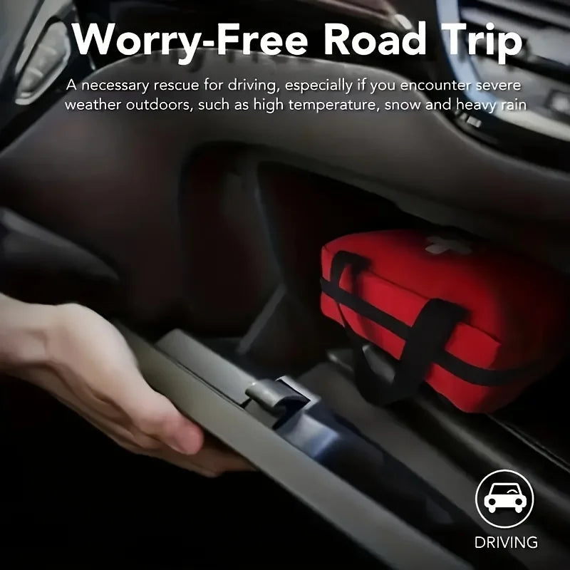 210pcs First Aid Kit Bag All Purpose Emergency Survival Home Car Office Travel Camping Outdoor Boating Essential Medical Bag