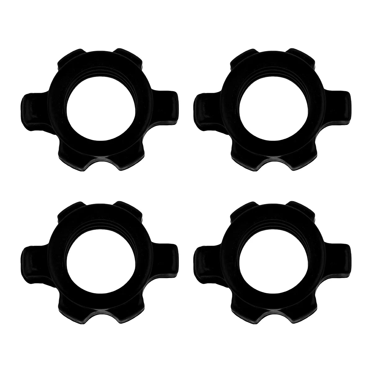 4 Pcs Barbell Dumbbell Nut Fixing Accessories Home Gym Equipment Rod Svrew Screw Clamp Fitness 480X370X210CM Plastic Red