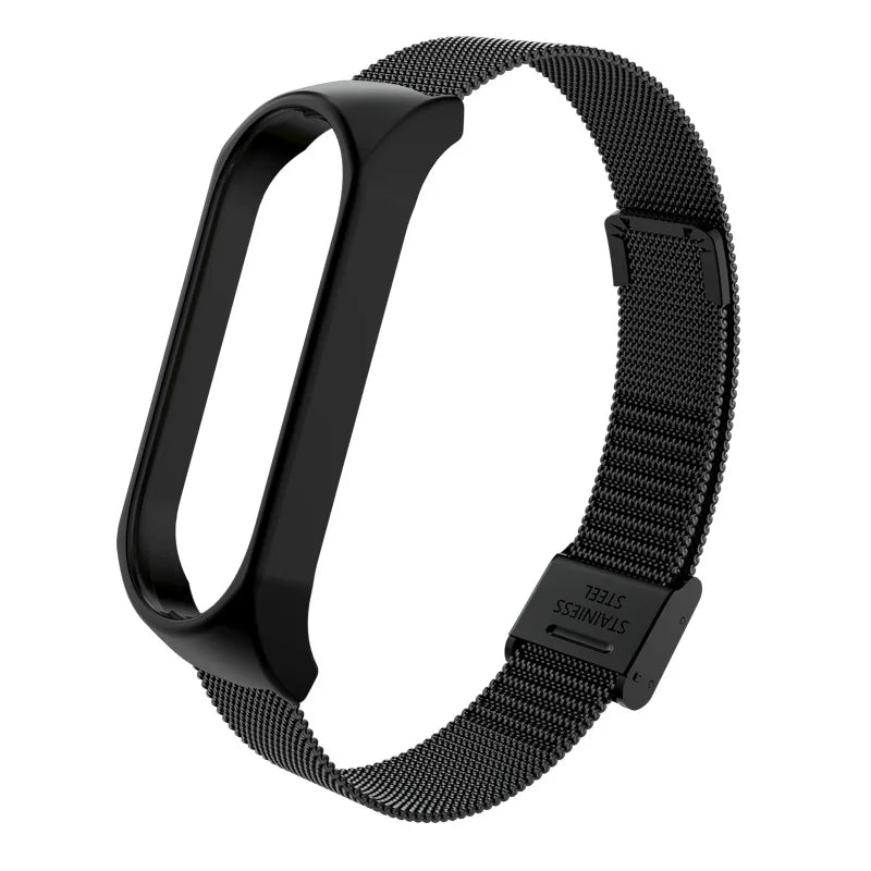 Strap for Xiaomi Mi Band 6 5 4 3 Metal Milanese Bracelet On Mi Band 4 Luxury Stainless Steel Wristband for Miband 5 6 Strap
