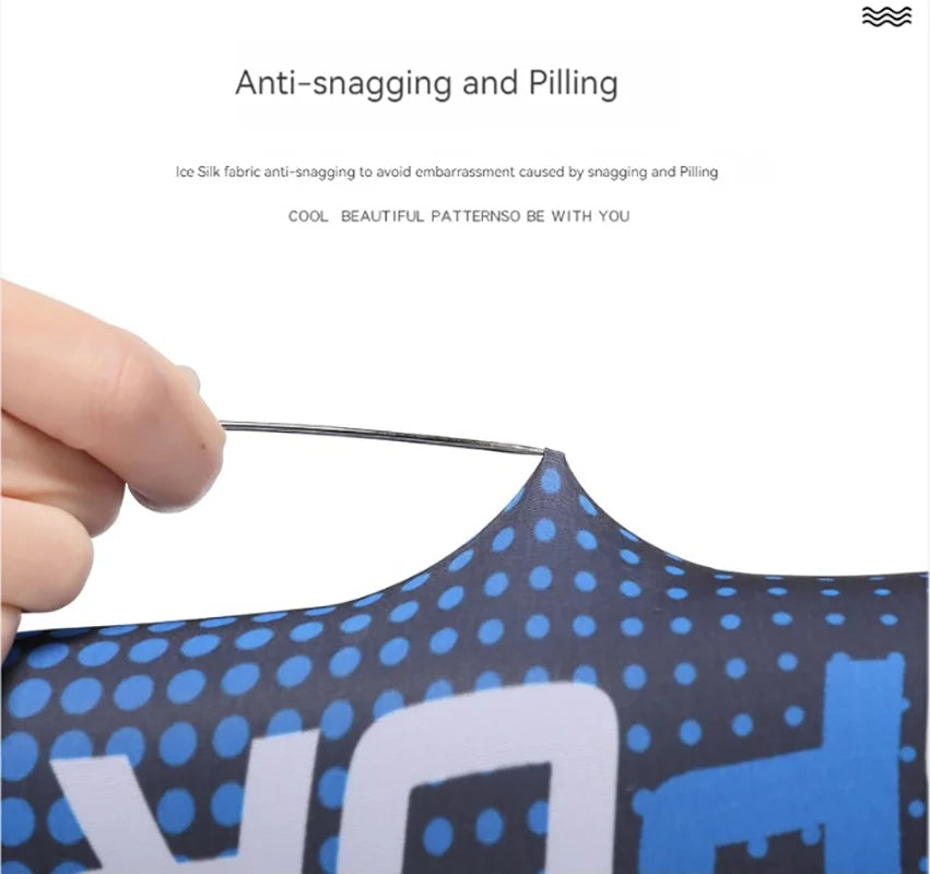 Outdoor Sun Protection Minimalist Men's Breathable Arm Protectors European And American Ice Mask Patterns, Versatile Sleeve