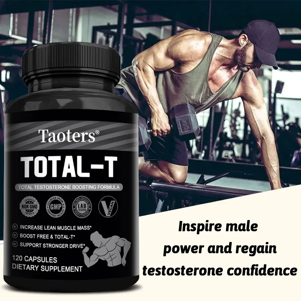 Supports Healthy Muscle Levels - Men's Supplement, Energy and Vitality Booster, Supports Strength and Endurance