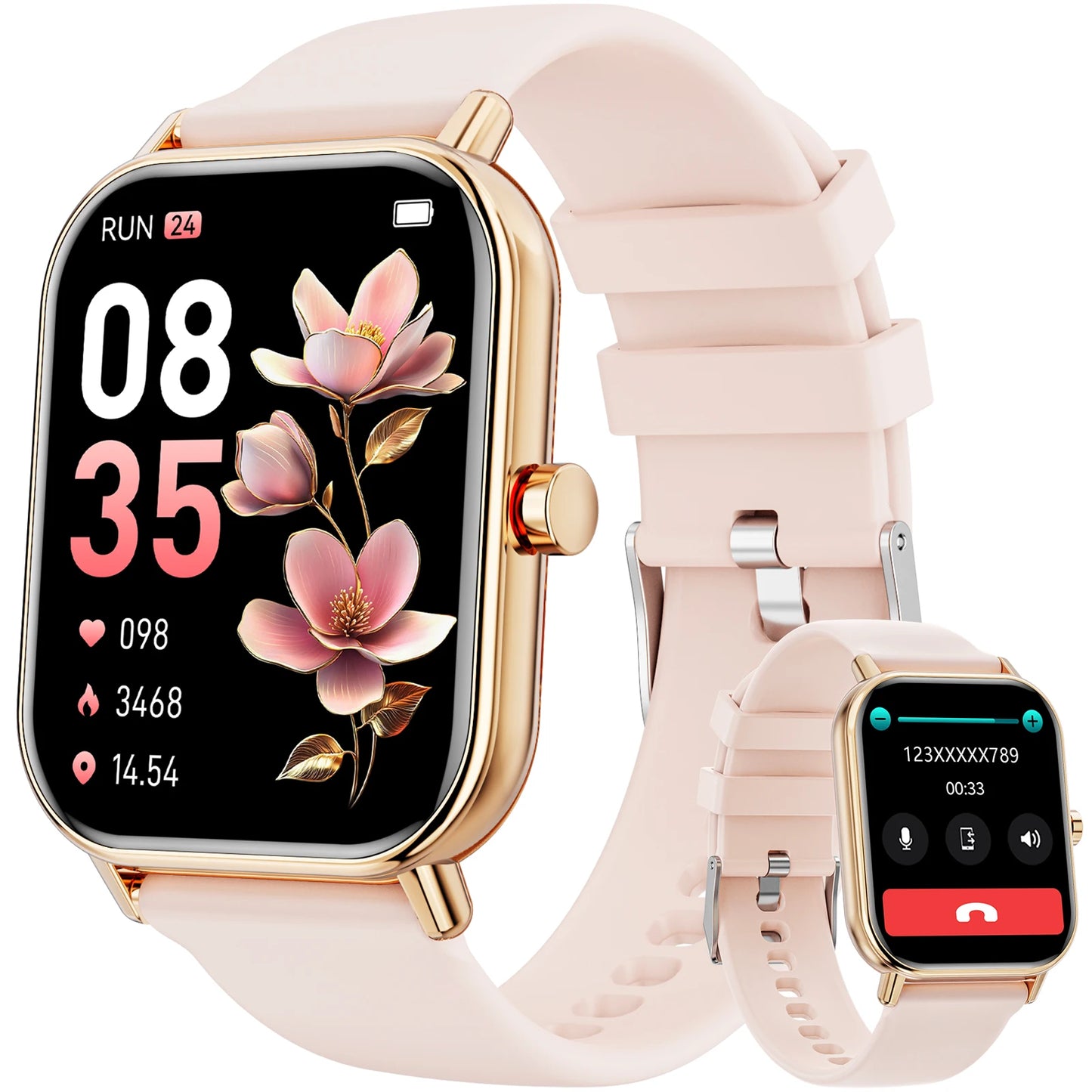 Karchilor 2025 Smartwatch, 1.85 High-Definition Large Screen, Women'S Fitness Tracker, Men'S Ip68 Waterproof, Sports Watch