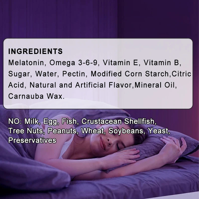 Melatonin 10 Mg Adult Gummies - Maximum Strength Sleep & Deep Sleep Gummies - Gluten Free, Non-GMO, Vegetarian