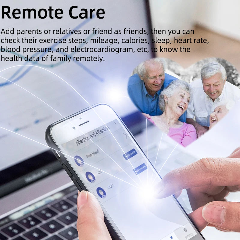 Blood Oxygen Blood Pressure Body Temperature Heart Rate Monitor Smartwatch Men Waterproof Sleep Sport Health Smart Watches Women