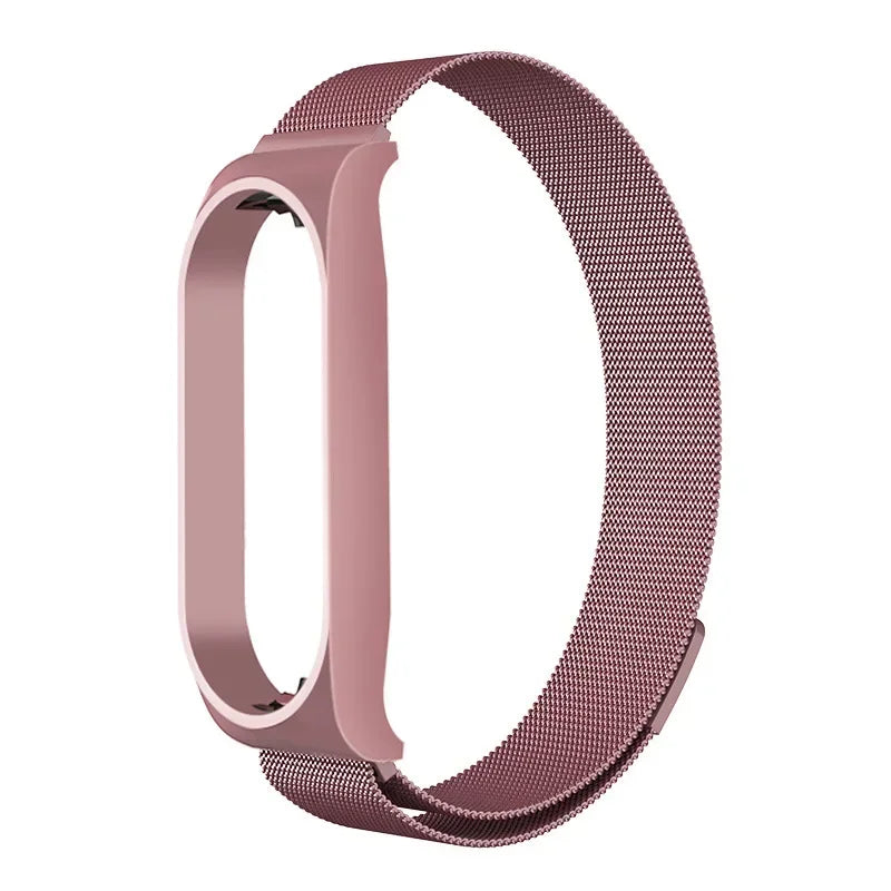 Milanese Loop Strap For Xiaomi Mi Band 7 6 5 4 3 Stainless Steel Magnetic Bracelet Metal Wristband for Xiaomi mi band 4 3 Straps