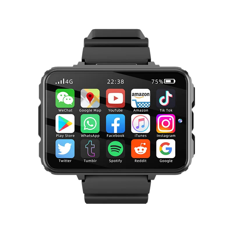 4G Smart Watch Phone 2.4inch Ultra Large Amoled Smartwatch With Dual Camera GPS WIFI Sim Card Slot Play Game Video Calling 64GB