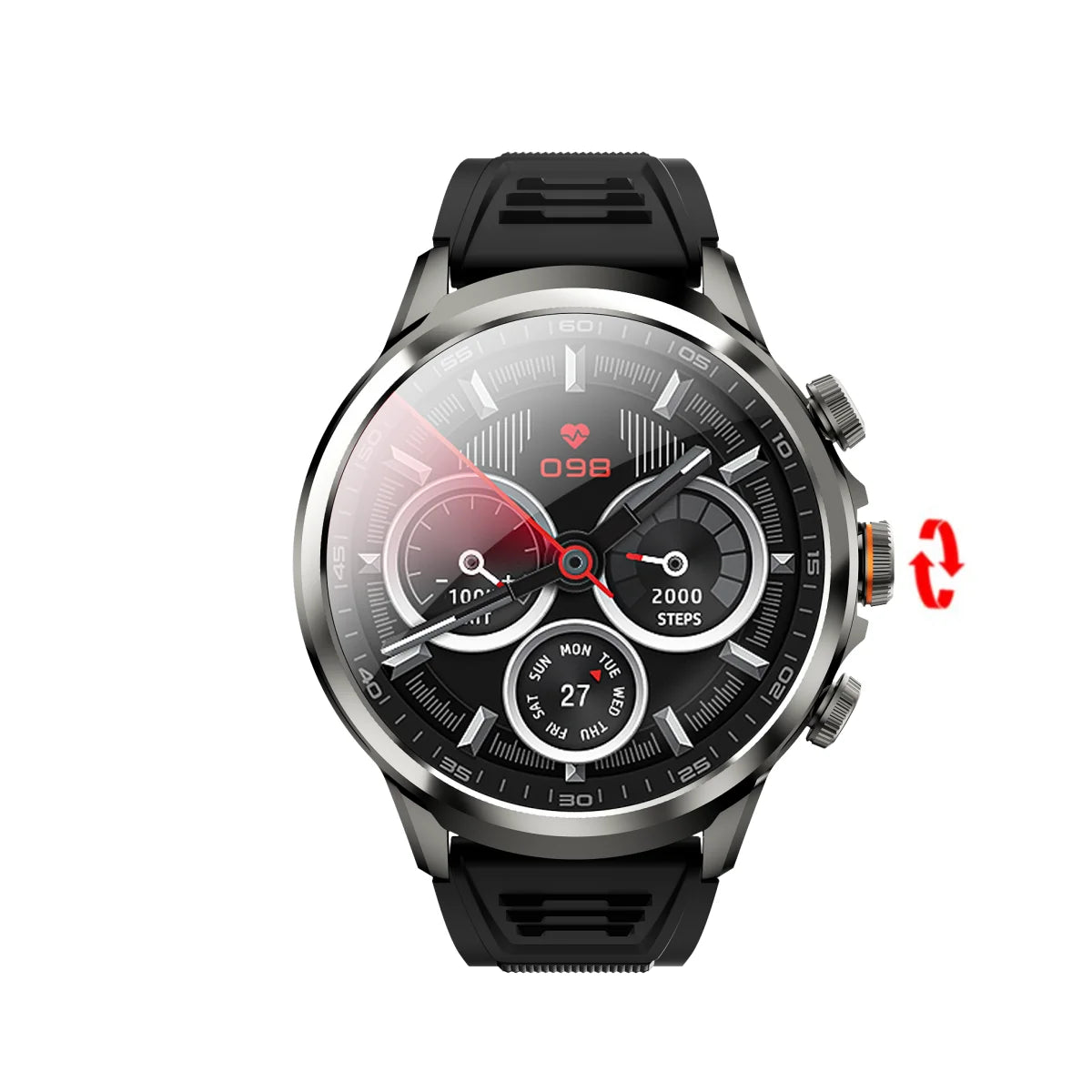 GoldenSpike H18 Pro Smartwatch Men Women GPS WIFI 5G Smart Watch Rotary Camera NFC App Download 256GB Storage Rom Amoled Screen