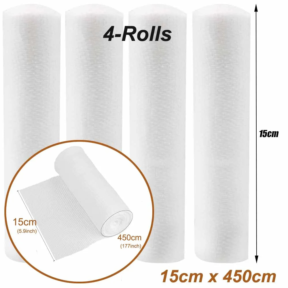 4 Rolls Gauze Bandage Roll with Tape - White Gauze Wrap Breathable Bandage Gauze Wrap Used for First Aid Wound Care & Supplies