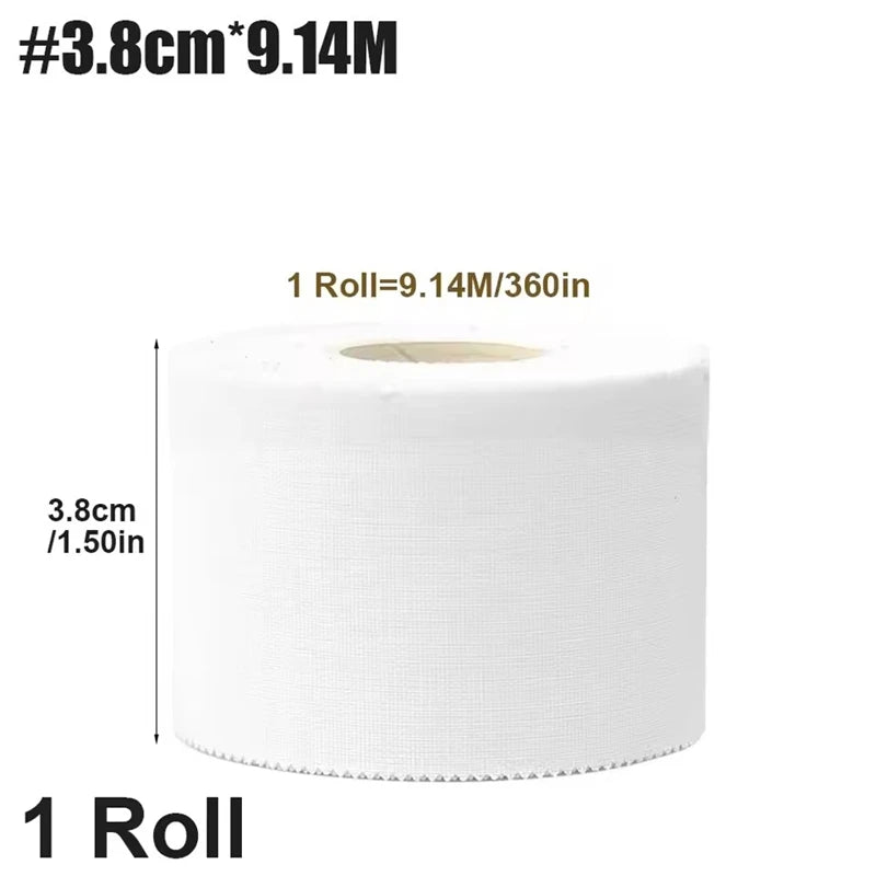 1 ROLL 2.5/3.8/5cm 9.1 Meter Sports Tape Cotton Bandage Binding Twisted Fingers Ankles Wrist Support Muscle Pain