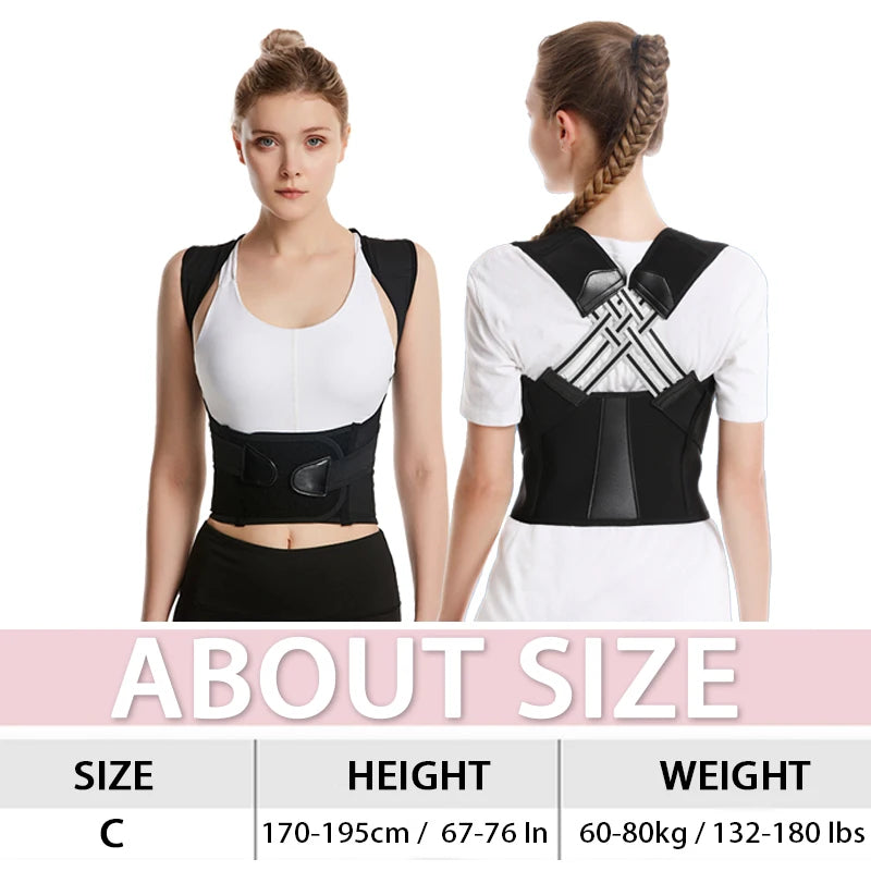 New Adult Posture Corrector Belt Breathable Back Correction Strap Women Men Back Support Sitting Position Correction Tool