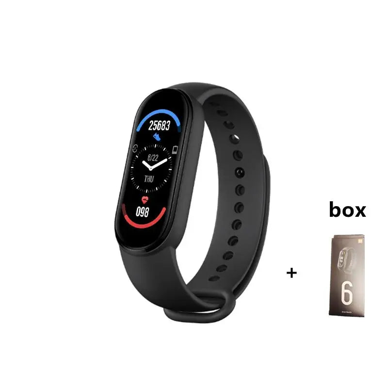 M6 Smart Watch Color Screen Step Counting Multi Sport Fitness Mode Message Reminder Photography Music Remote Control Smart Band