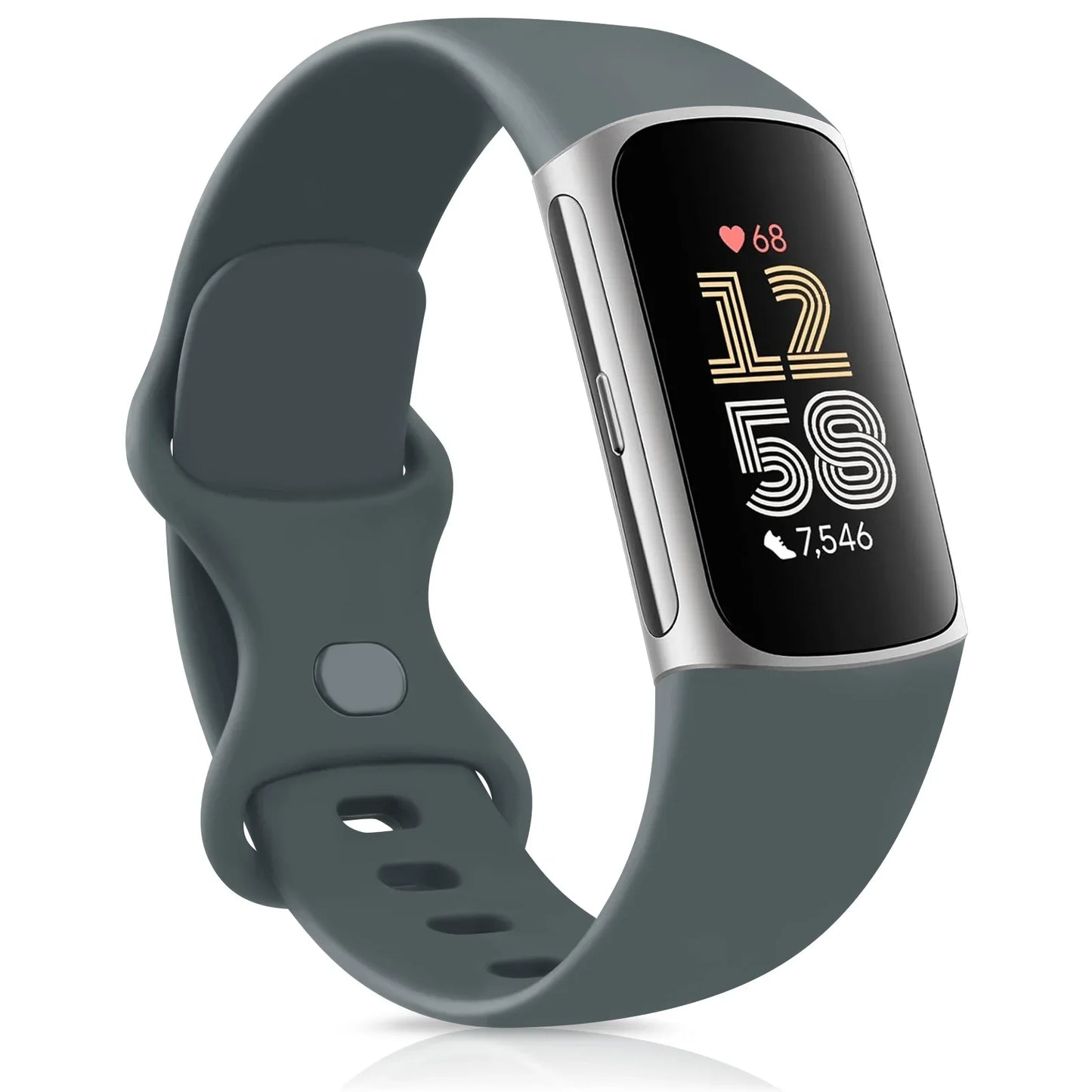 Smartwatch Band for Fitbit Charge 5 6 Strap Adjustable Watchband for Fitbit Charge 5/Charge 6 Correa Wistband Replacement Bands