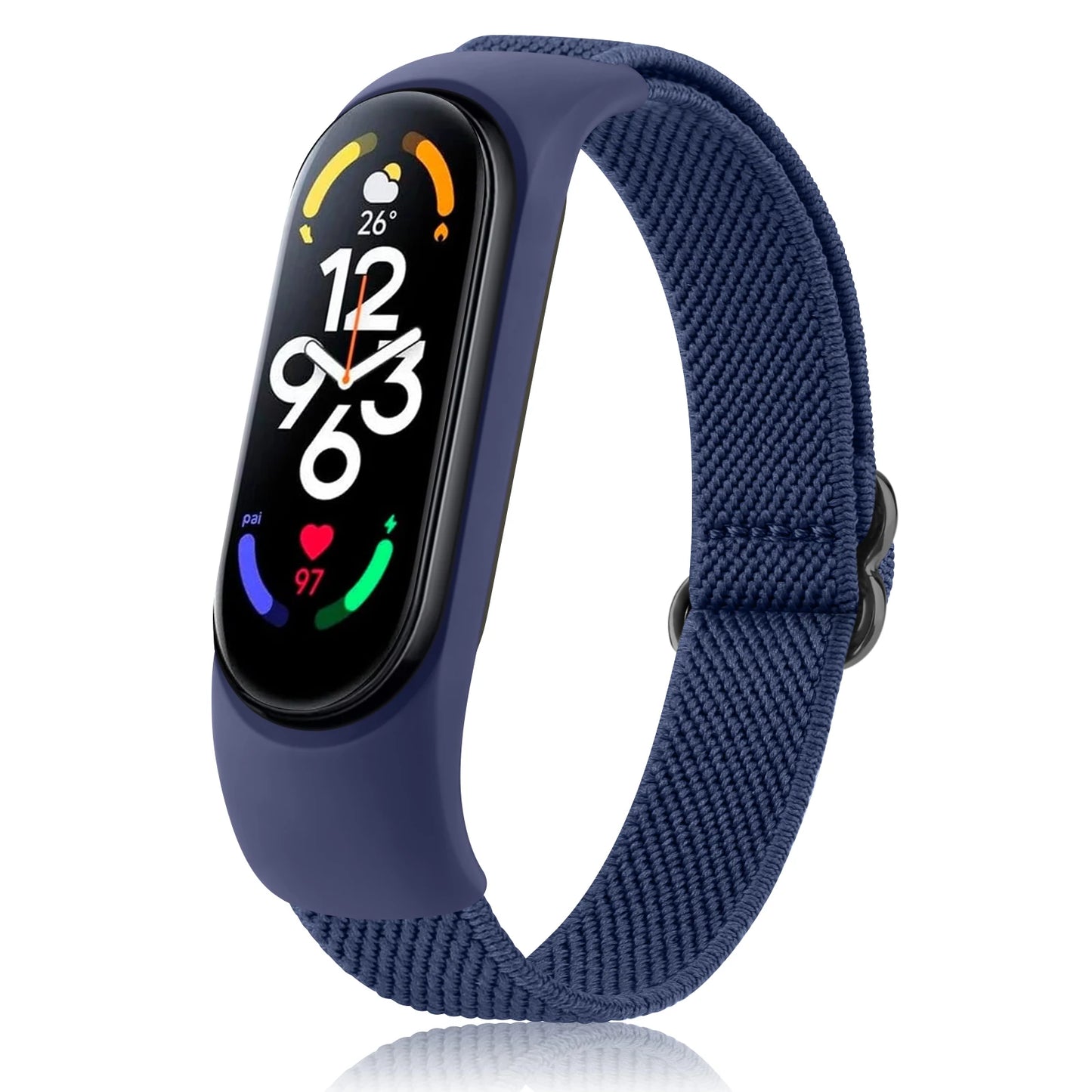 Elastic Nylon Watch Strap For Xiaomi Mi Band 7 6 5 4 3 Band Adjustable Wristband For Xiaomi Mi Band 3 4 5 6 7 Strap Replacement