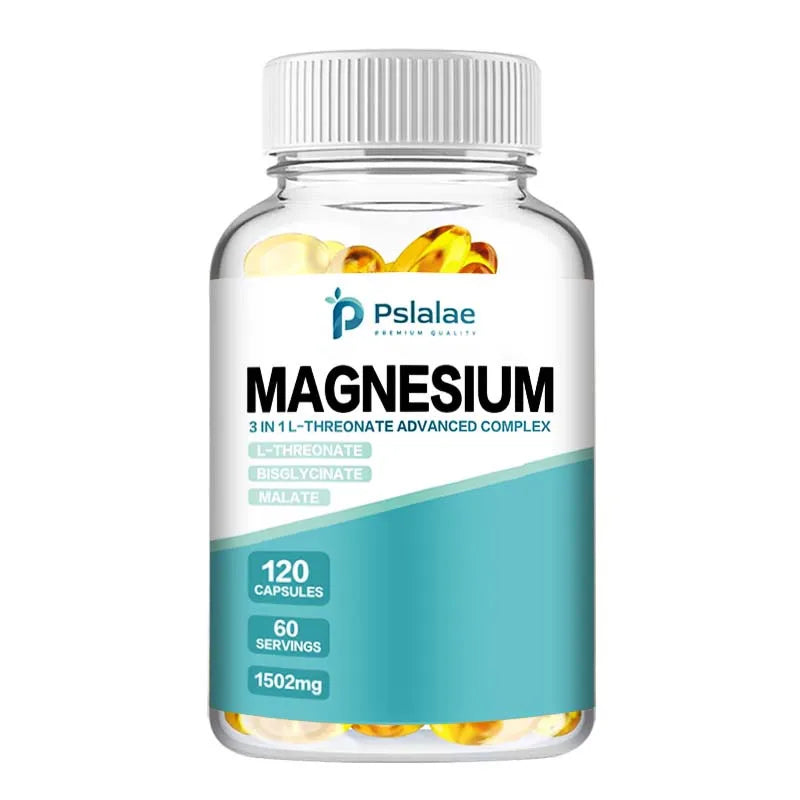 Magnesium L-Threonate - Improves Sleep Quality, Relieves Stress, and Supports Memory and Cognitive Function - 120 Capsules