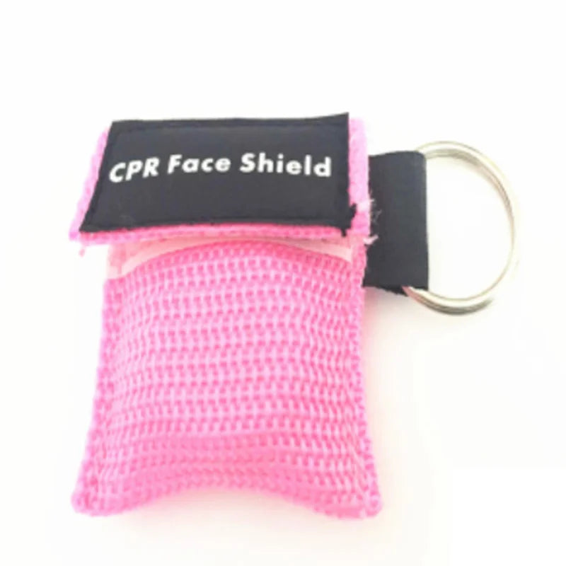 Keychain First Aid Emergency Face Shield CPR Mask Professional Outdoor Rescue Health Care Tools Jetting Resuscitator Mask