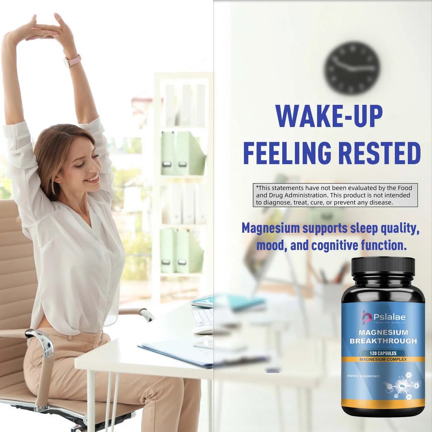 Multiple Magnesium Complexes Capsules - for Nerve, Muscle And Energy Support And Improved Sleep Quality - 120 Capsules