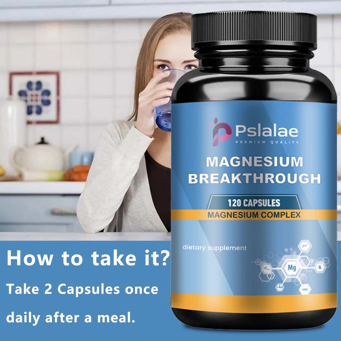 Multiple Magnesium Complexes Capsules - for Nerve, Muscle And Energy Support And Improved Sleep Quality - 120 Capsules