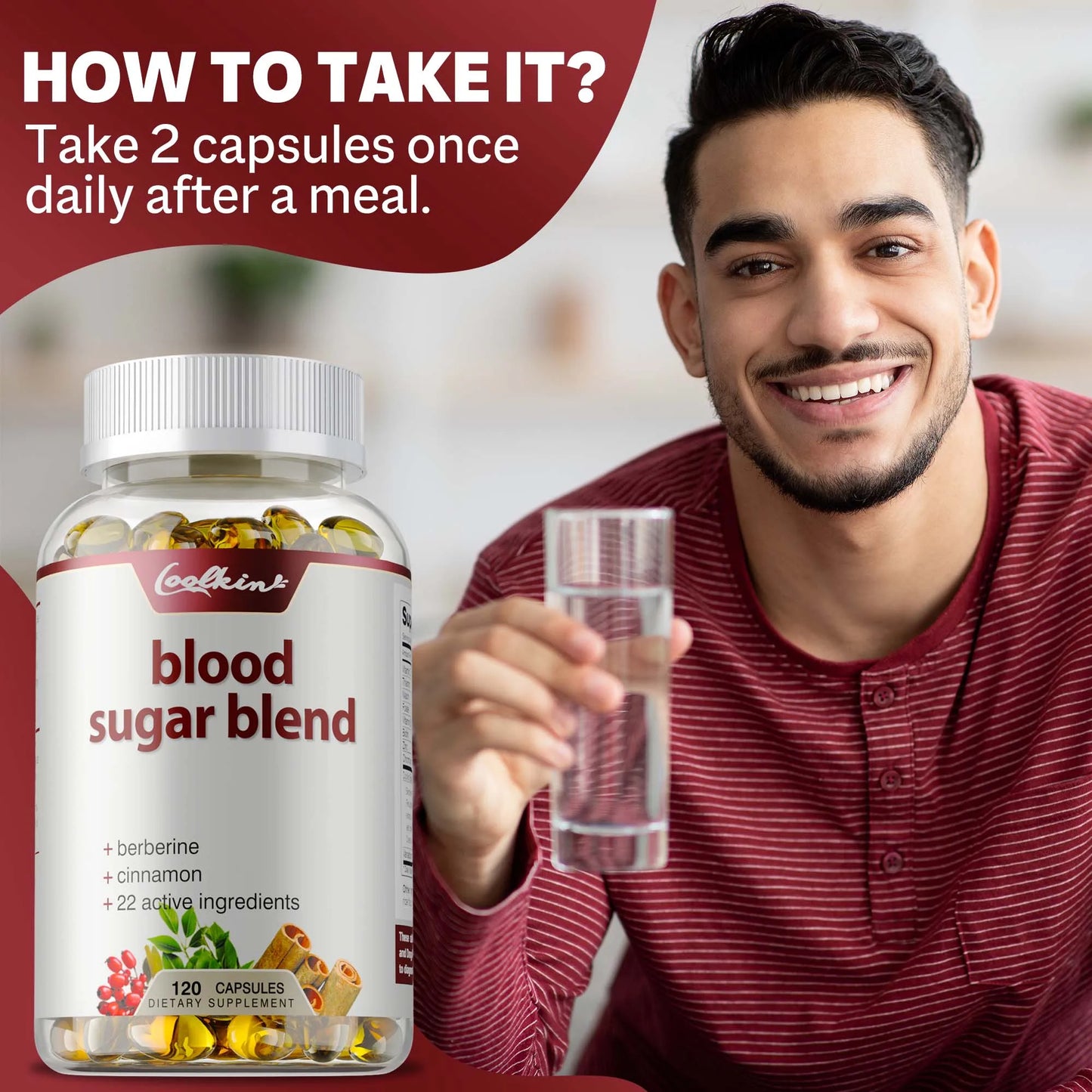 Blood Sugar Blend Capsules - Maintains Healthy Blood Sugar Levels and Supports Heart and Cardiovascular Health - 120 Capsules