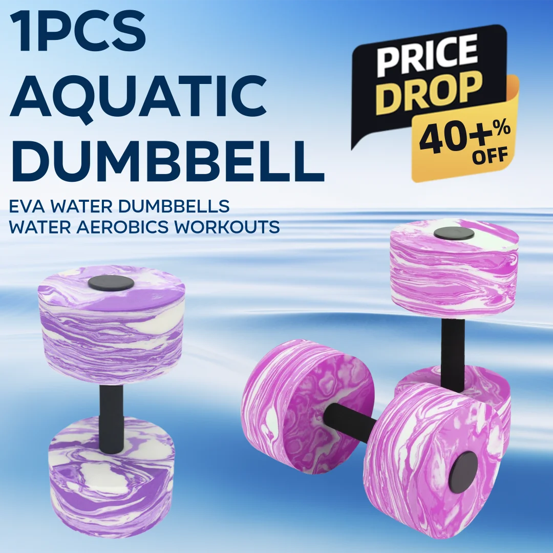 Pool Exercise Dumbbell with Handle Strip Pool Resistance EVA Foam Dumbbell Water Weight Workout for Kids Adults Women Men