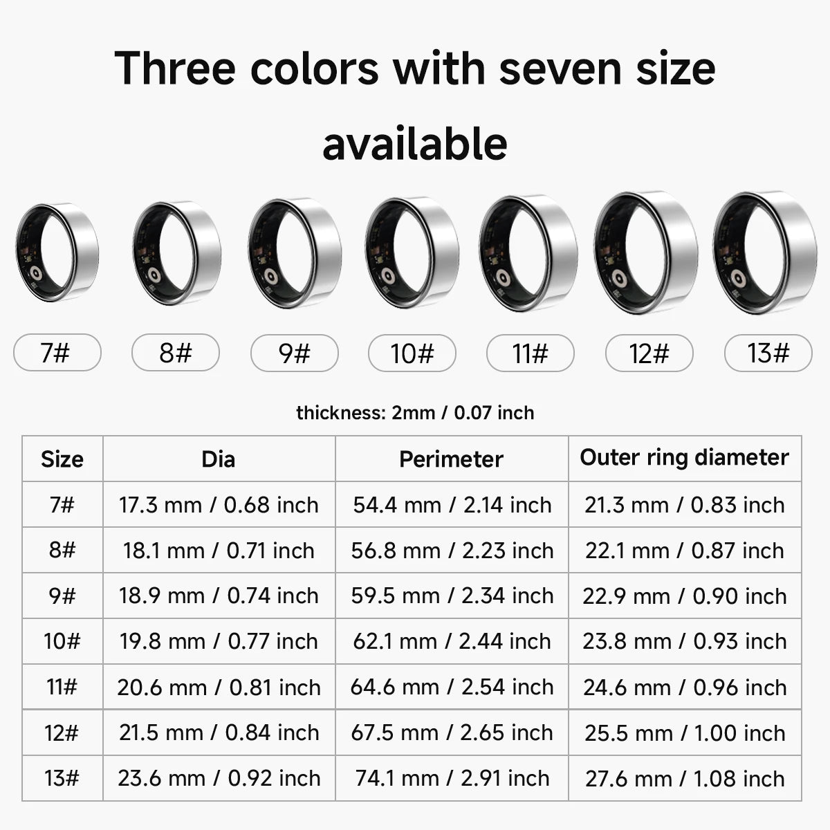 New Smart Ring Sleep Monitoring Multi-function Blood Oxygen Measurement Blood Pressure Multi-sports Mode Low Power Consumption