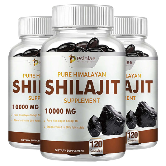Shilajit - Promote Detoxification, Relieve Stress, Enhance Nutrient Absorption - 120 Capsules