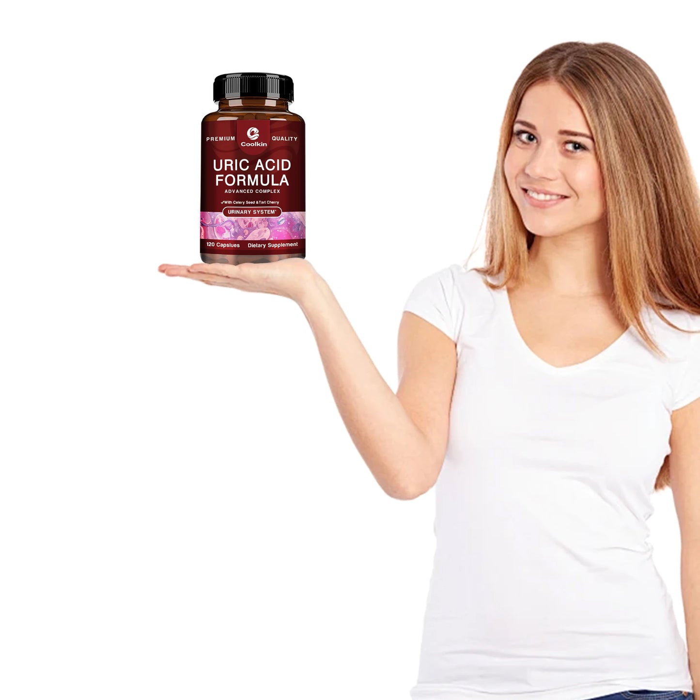 Uric Acid Cleanse Capsules - with Tart Cherries, Celery - Kidney Cleansing, Uric Acid Cleansing, Joint Health - 120 Capsules