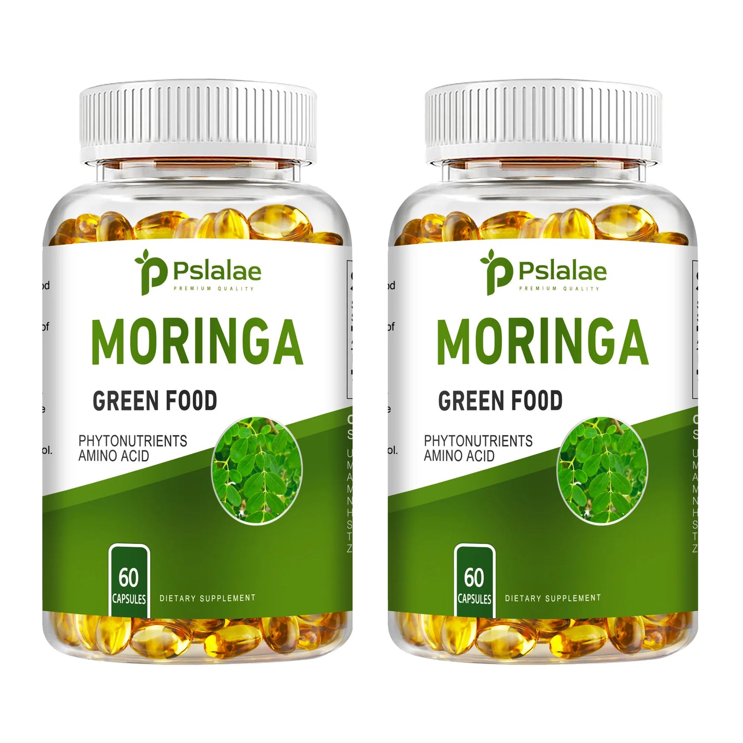 Moringa Capsules - Supports Digestion and Heart, Promotes Immune System Health and Brain Health - 60 Capsules