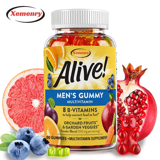 Men's Multivitamin Gummies - Supports Energy Metabolism and Muscle Function, and Enhances Immunity - 60 Gummies