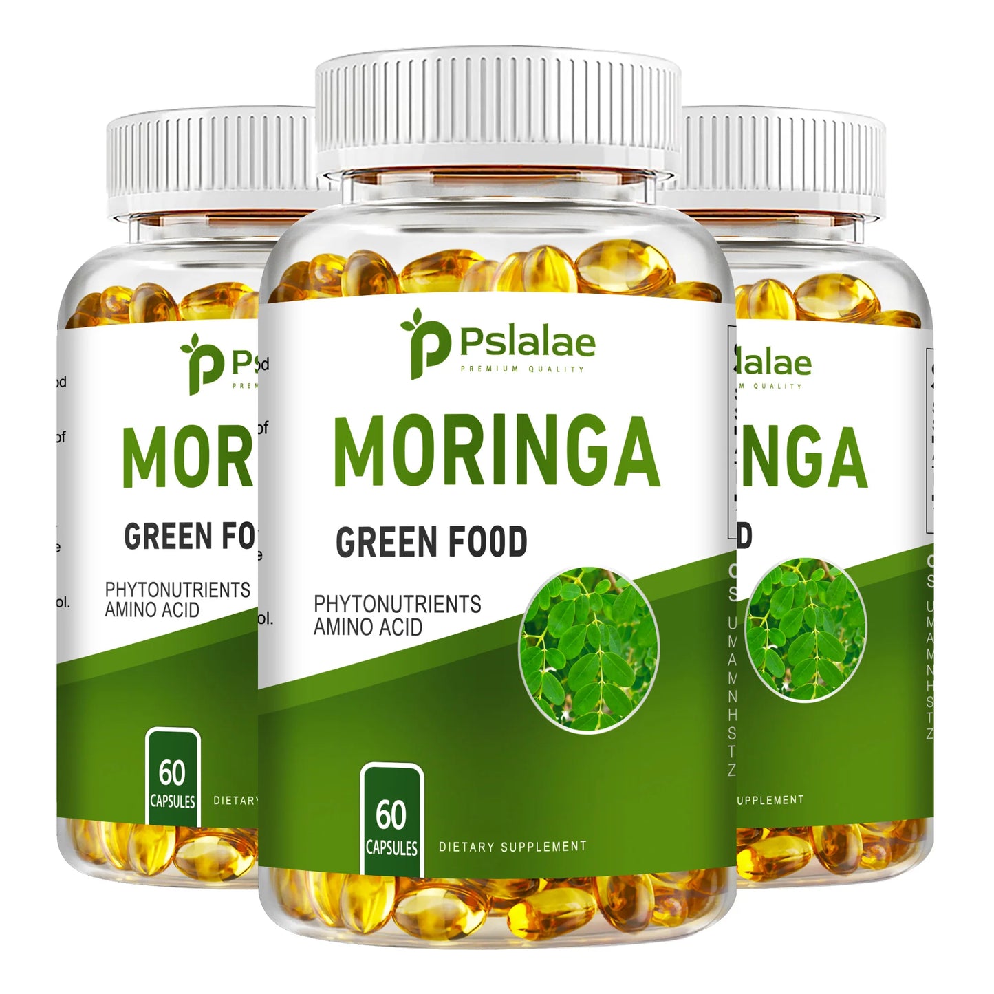 Moringa Capsules - Supports Digestion and Heart, Promotes Immune System Health and Brain Health - 60 Capsules