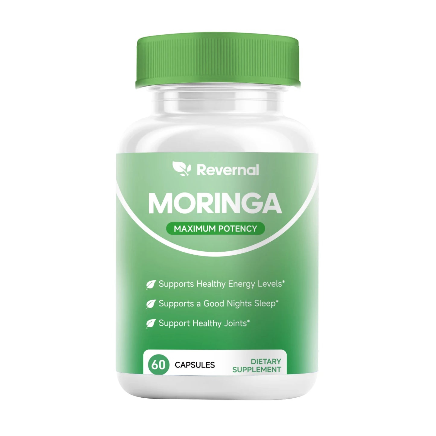Quitmood Moringa Powder Capsules - 800mg of Pure Nutrient-Rich Moringa Powder - A Natural Green Antioxidant Superfood