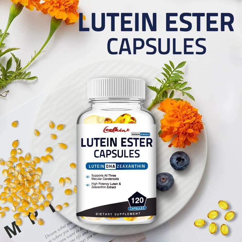 Lutein Ester - with Lutein & Zeaxanthin - Eye Health Support Supplements to Promote Healthy Vision - 120 Capsules