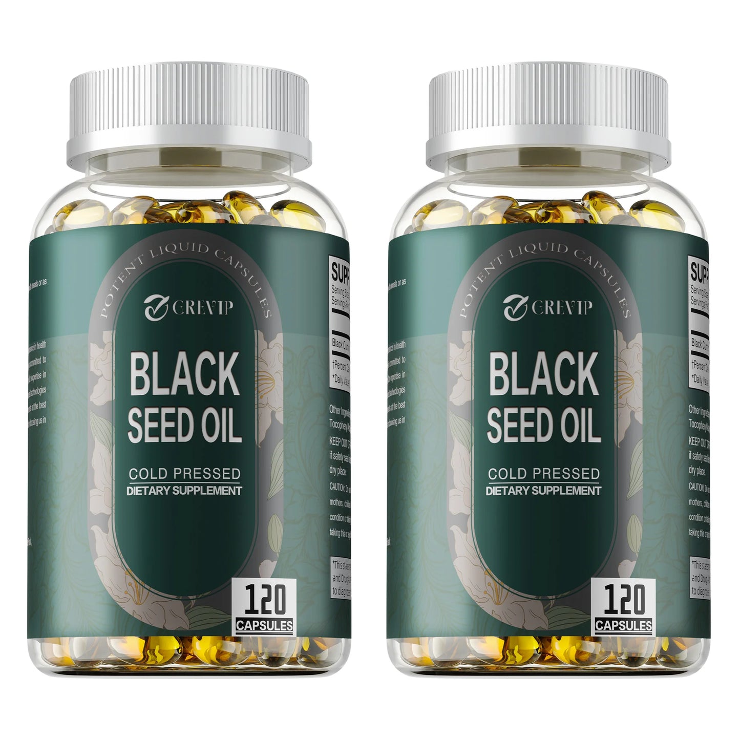 Black Seed Oil - Supports Skin, Digestion, Joints, Immune Health, Promotes Hair Growth - 120 Capsules