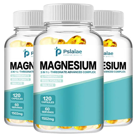 Magnesium L-Threonate - Improves Sleep Quality, Relieves Stress, and Supports Memory and Cognitive Function - 120 Capsules