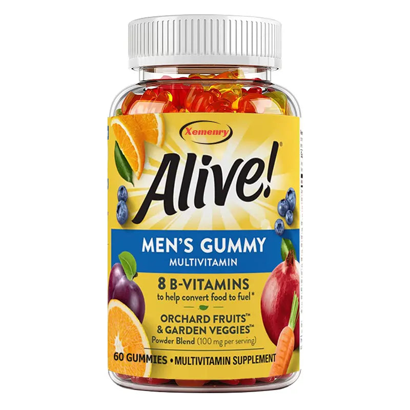 Men's Multivitamin Gummies - Supports Energy Metabolism and Muscle Function, and Enhances Immunity - 60 Gummies