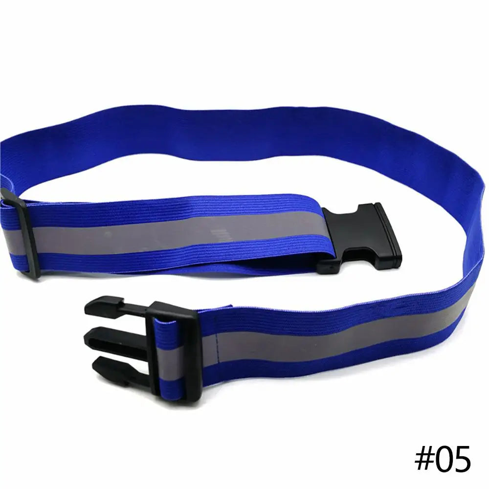 Reflective Belts for Running High Visible Night Safety Gear for Kid Men Women Waist Adjustable Elastic Safety Reflective Belt