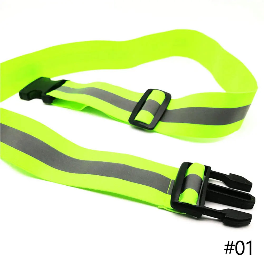 Reflective Belts for Running High Visible Night Safety Gear for Kid Men Women Waist Adjustable Elastic Safety Reflective Belt