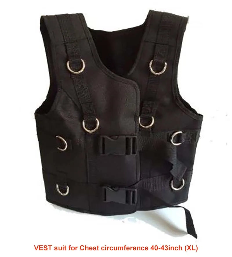 Gym Fitness Equipment Jump Resistance Workout Training Handles Waist Belt Pull Rope Force Trainer Vest