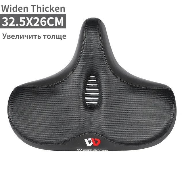 WEST BIKING Ergonomic Soft Bicycle Saddle Widen Thicken Cushion Pad MTB Road Bike Saddle Comfortable Breathable Cycling Seat