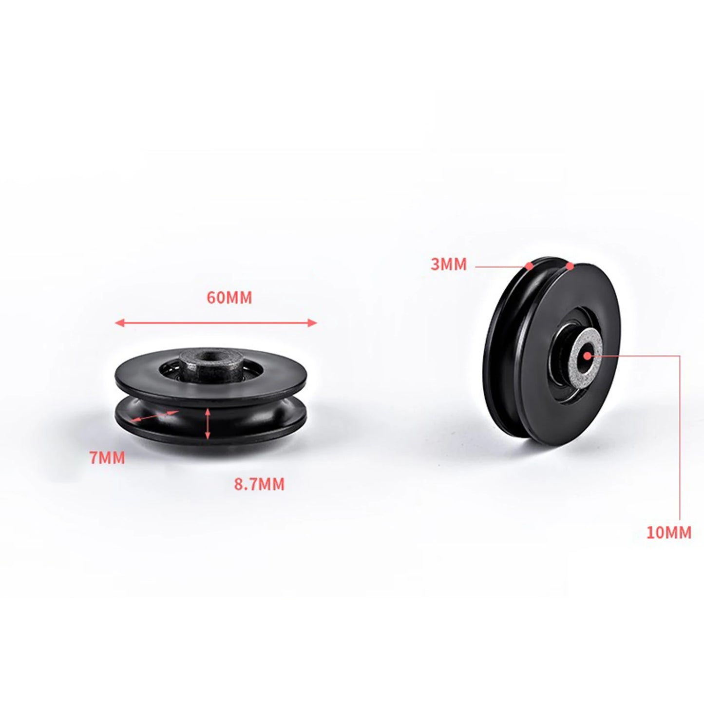 Fitness Pulley Wheel Parts Convenient Wear Resistant Accessory Universal for Cable Machine Pulley System Home Gym Attachments