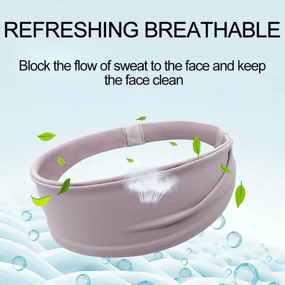 AOLIKES Sport Headbands for Men Women Non-Slip Moisture Wicking Workout Sweatband Fitness Running Cycling Football Yoga Hairband