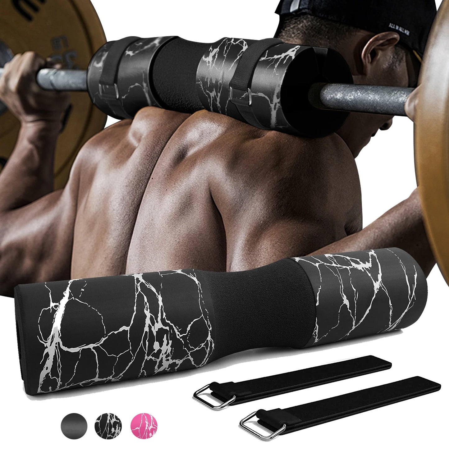 1PC/1pair Squat Pad Barbell Pad for Squats Lunges Hip Thrust , Neck Shoulder Protective Pad Support Foam Sponge Bar Pad