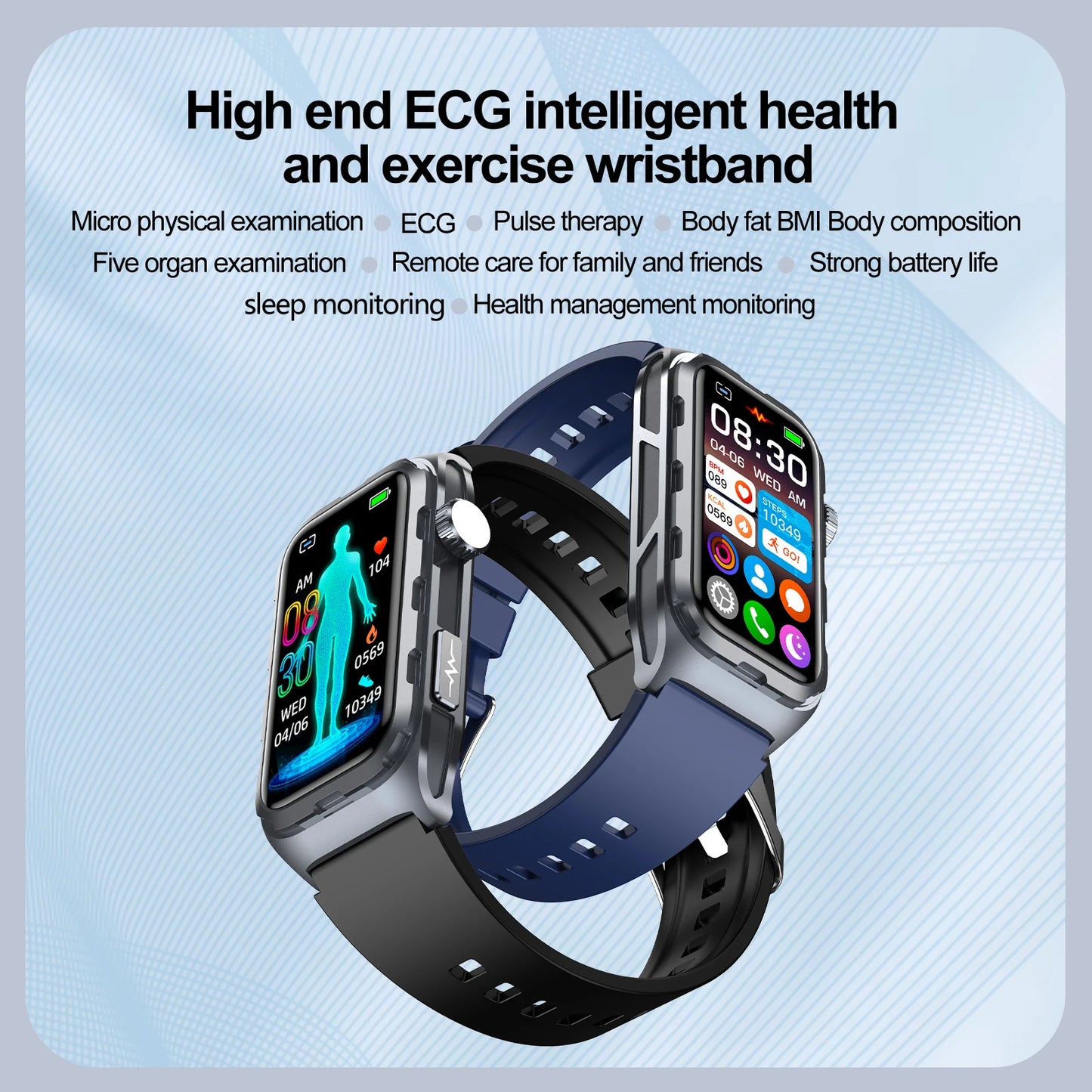 2025 For Xiaomi Nursing level Pulse therapy Health Smartwatch Men ECG+PPG Blood pressure lipid Uric acid Sports Smart Braceles